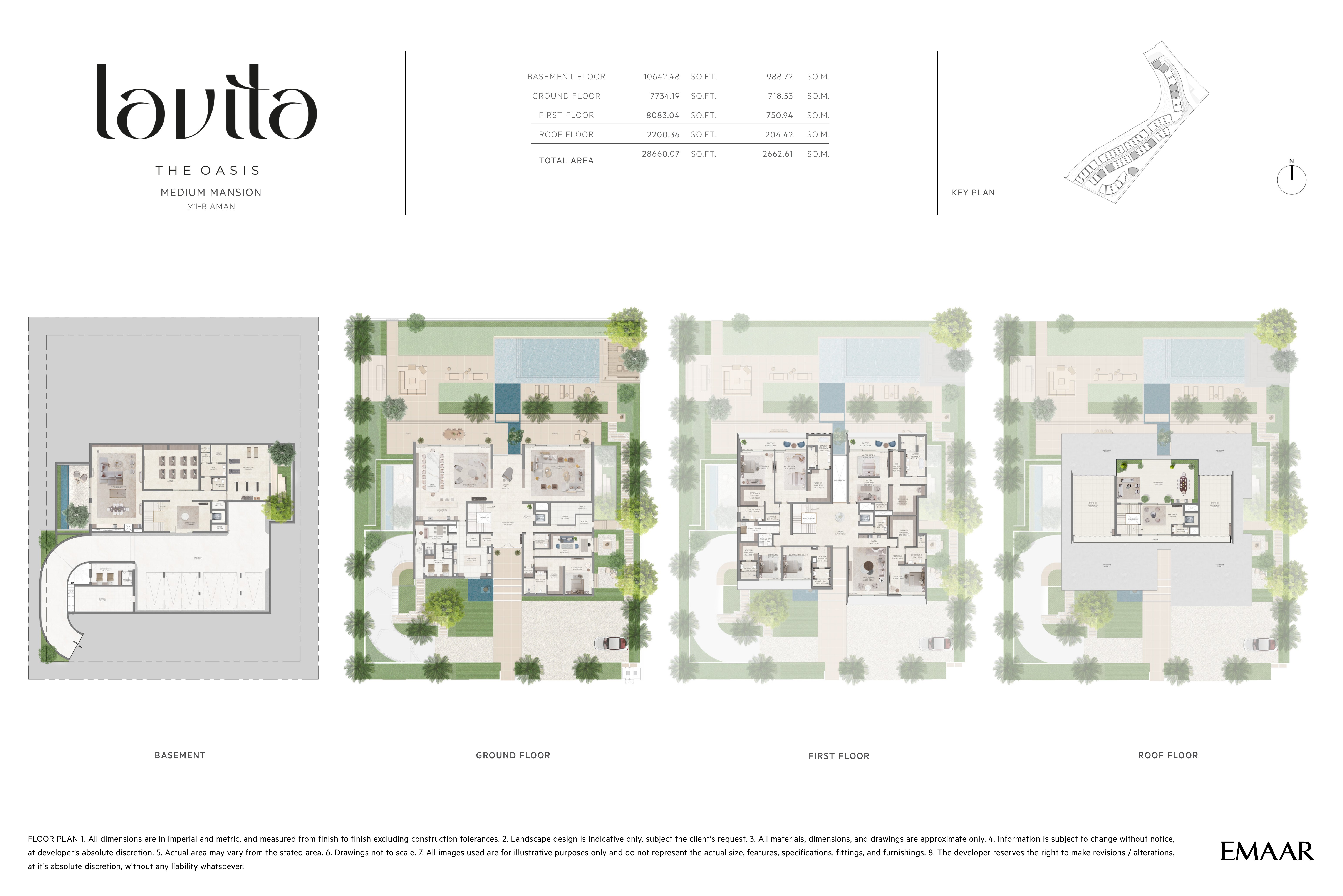 Lavita Aman (M1-B) floor plan — All floors — new release