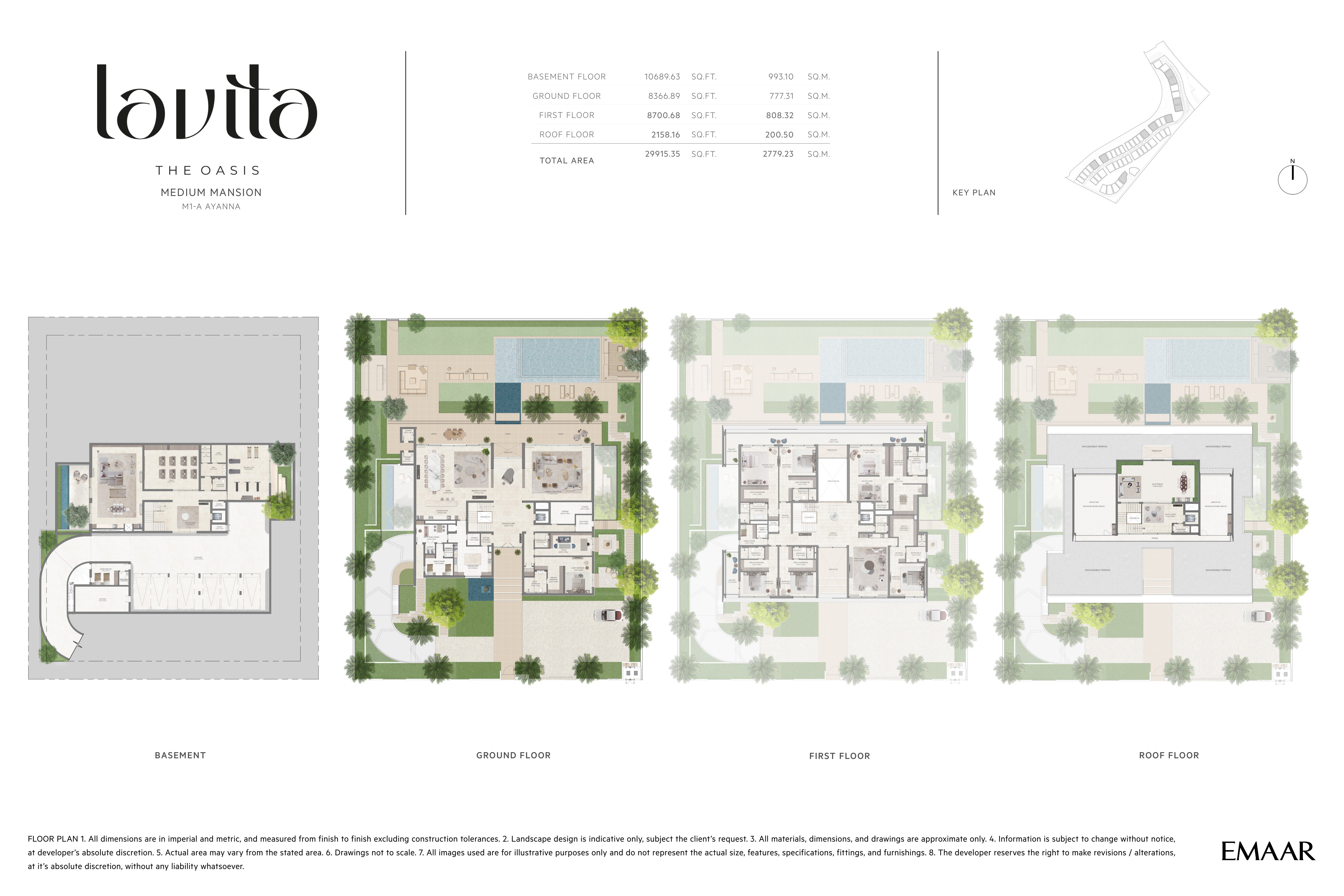 Lavita Ayanna (M1-A) floor plan — All floors — new release